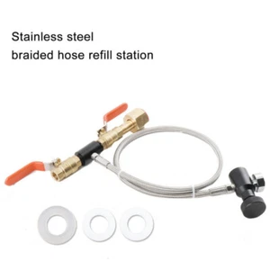 CGA-320 Refill Adapter 24" Hose For CO2 Tank Cylinder Connector US - Picture 1 of 12