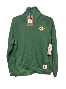Green Bay Packers NFL Throwback Mitchell & Ness Funnel Neck Women Hoodie MED - Picture 1 of 1