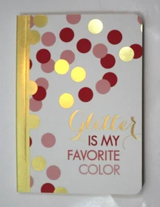 GGBOT Glitter is my favorite color Pocket Travel Journal diary Sketch Book - Imagen 1 de 4