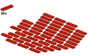 LEGO® - Plates - Red - 3710-01 - 1x4 (50Stk) - Platte - Rot - Bild 1 von 1