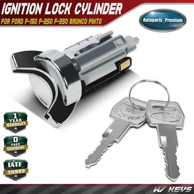 Cilindro de bloqueo de encendido Zamak 5 con llaves para Ford F-150 F-250 F-350 Bronco Pinto Foto 1 de 4