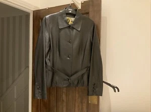 Ladies Leather Jacket 34/ 10/12 Trussardi - Picture 1 of 16