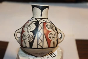 Masma VTA, Arica Chile Decorated Miniature 2 Handled Jug/Rounded Bottom - Picture 1 of 8