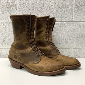 double h lace up boots