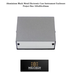 HQ 100x80x40mm Electronics Enclosure Box Metal Project Case Instrument Housing - Picture 1 of 4