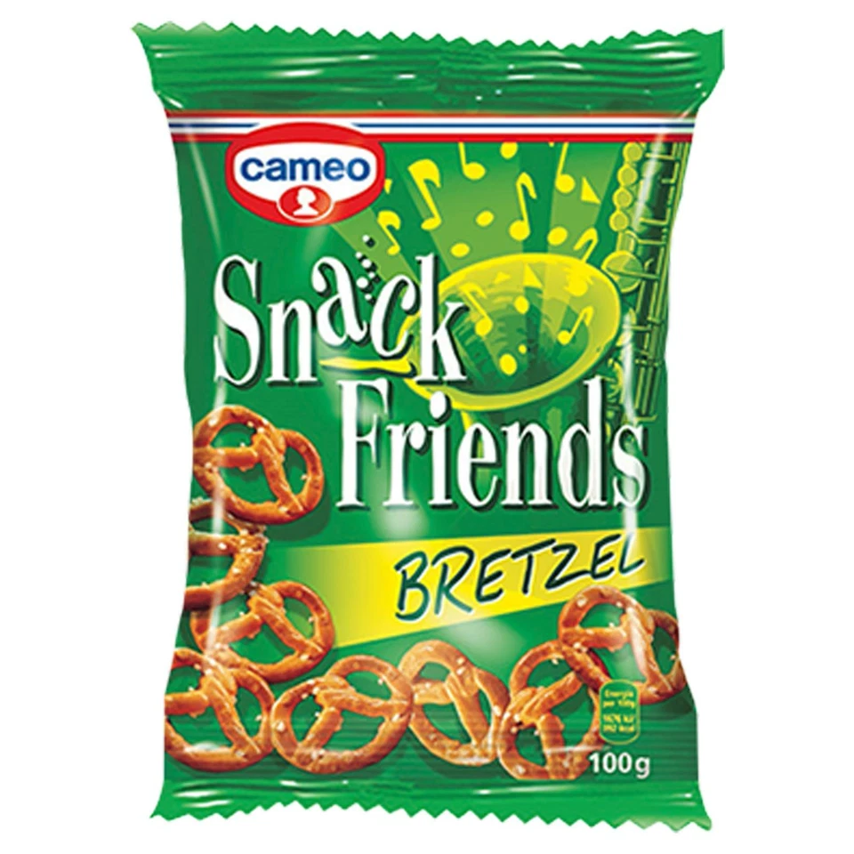 CRACKER CAMEO SNACK FRIENDS BRETZEL 100 GR SALATINI PARTY COCKTAIL APERITIVO