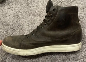 TCX Street Ace Mens Motorcycle Boots Size 9 Waterproof Distressed Leather GTX - Foto 1 di 12