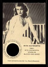 #TN0400 RITA HAYWORTH 1941 Penny Collector Coin Card