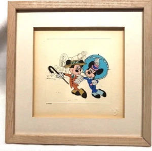 RARE Disney Treasures Nifty Nineties Mickey Minnie Ltd Ed Engraved Etch w/COA - Picture 1 of 7