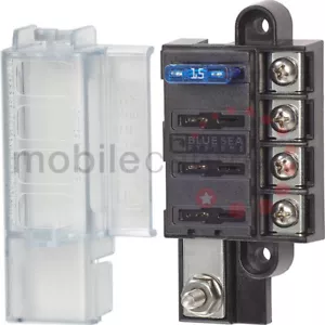 Blue Sea 5045 4 way ST blade compact fuse distribution box block camper van boat - Picture 1 of 3