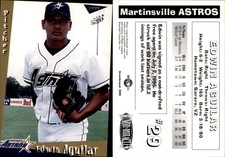 Edwin Aguilar 1999 Grandstand Martinsville Astros #NNO Card *AutographDen*