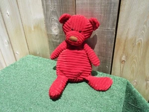 Jellycat Cordy Roy Red Corduroy Floppy Teddy Bear 15" Plush - Picture 1 of 7