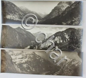 Tre Fotografie panoramiche montagna Alpi Giulie anni '20 Italia Slovenia (a11) - Picture 1 of 1