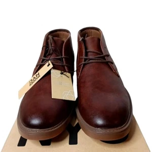 Madden NYC Adam Chukka elegante Herrenstiefel Leder braun Größe 8 bequeme Einlegesohlen - Bild 1 von 7