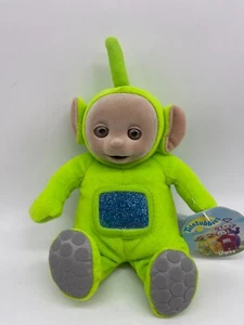 Vintage 1998 Eden Teletubbies Dipsy Green 9” Plush Stuffed Flocked Face - Picture 1 of 10