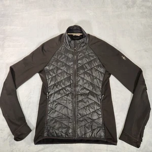 Smartwool Jacket Womens Small Black Merino Wool Quilted Gorpcore Athleisure - Picture 1 of 16