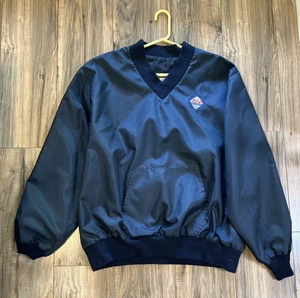 Vintage ASA Umpire Jacket Mens Sz XXL-R Navy Blue Windbreaker Softball USA - Picture 1 of 5