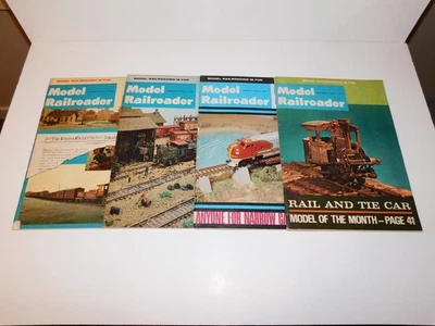 RARE! X4 LOT Model Railroader Magazines 1968 - MORE IN STORE!! - Image 1 of 4