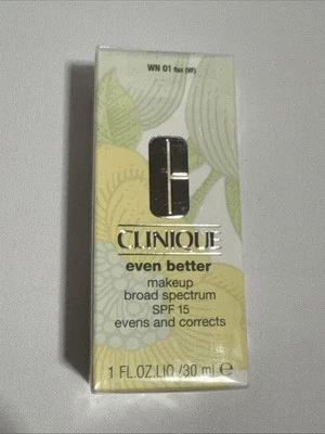 Clinique Even Better Makeup FPS 15 Base WN01 LINHO MUITO BOM ESTADO 1 Fl.Oz Novo Na Caixa - Selado - Imagem 1 de 3