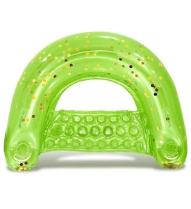 Inflatable Pool Float Chair - Sparkle Confetti Lounge Inflatable Pool Floats,... - Picture 1 of 7