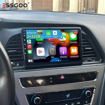 For 2015 2016 2017 HYUNDAI SONATA Apple Carplay Android 15 Car Stereo Radio GPS - Image 1 of 4