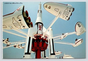 Tokyo Disneyland Starjets Race High in the Sky Above Tomorrowland c1985 Postcard - Picture 1 of 2