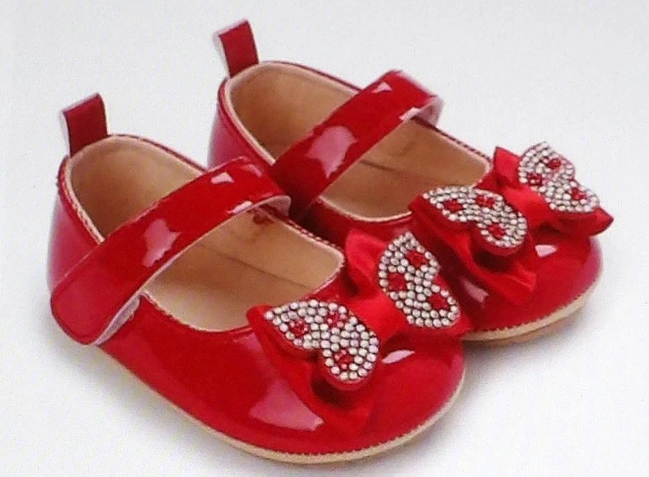 ZAPATOS LITTLE ANGEL ROJOS PARA NIÑAS PEQUEÑAS 6-12 meses EE. UU. 2 Foto 1 de 1