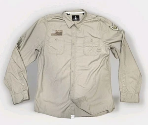 i Jeans by Buffalo Langarmhemd im Militärstil mit Knopfleiste, Herren Größe XL - Bild 1 von 15