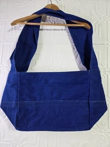 NWT Free People Waxed Canvas Zip Sling Bag ICELANDIS BLUE Purse We The Free - Picture 1 of 22