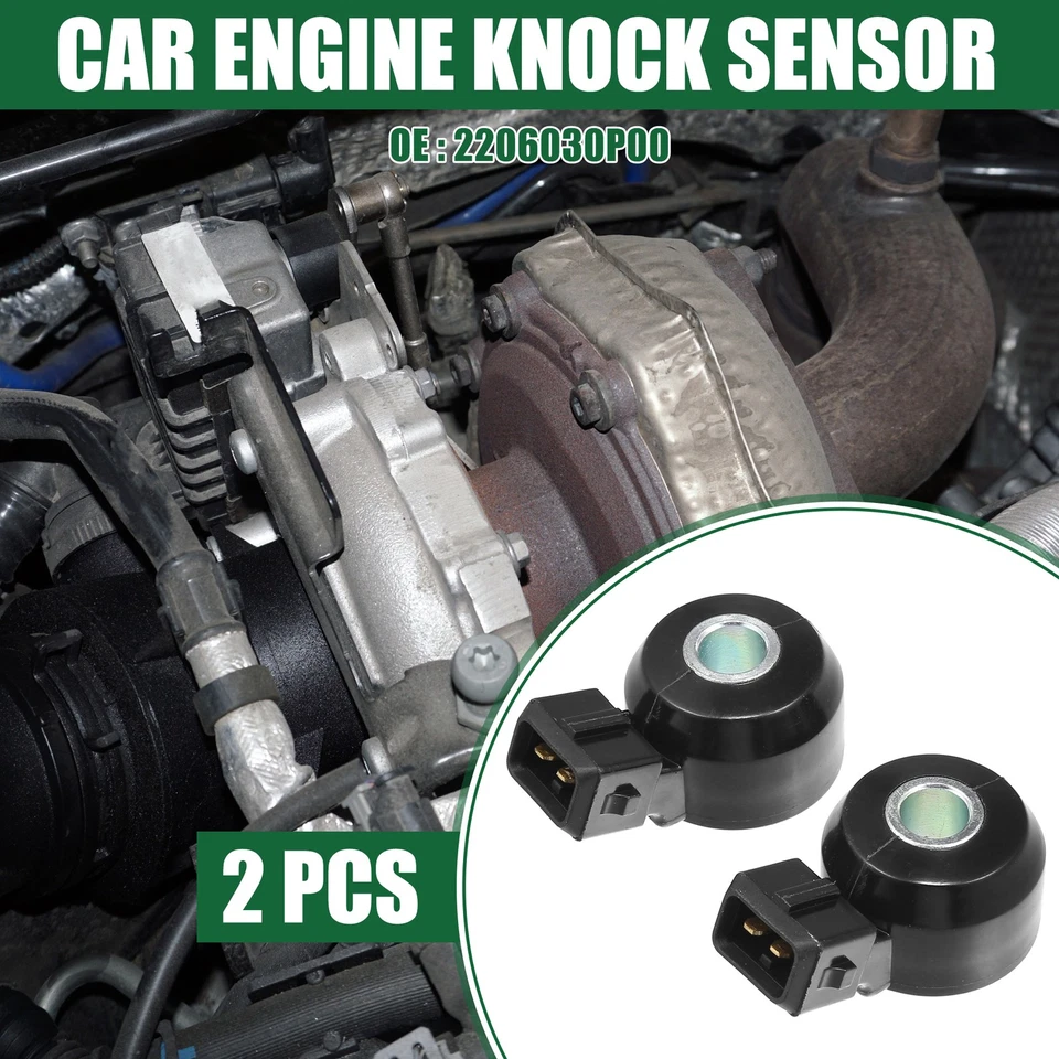 Sensor de detonación con sensor de golpe de encendido 2 piezas para Nissan 240SX Nº2206030P00 Foto 1 de 4