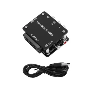 YUV TO RGBS YPBPR To SCART YPBPR TO VGA Componente Transcoder Convertitore Spi3681 - Foto 1 di 7