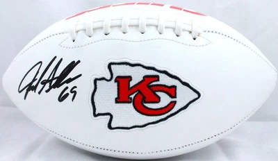 Jared Allen Autografiado Kansas City Chiefs Logo Fútbol-Beckett con Holograma Foto 1 de 4