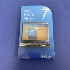 MICROSOFT WINDOWS 7 HOME PREMIUM TO PROFESSIONAL ANYTIME UPGRADE PC NEW SEALED - Picture 1 of 2