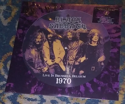 BLACK SABBATH LIVE IN BRUSSELS, BELGIUM 1970 AVA Picture Disc 180g Numbered 0814 - Image 1 of 2