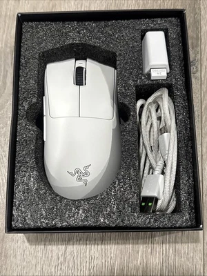 Razer DeathAdder V3 Pro Wireless Gaming Mouse - White - Image 1 of 4