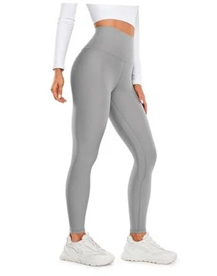  抓绒内衬打底裤 28 英寸 - 热休闲休闲锻炼小号犀牛灰色 — 第 1/4 张图片