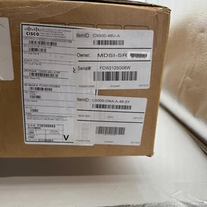 Cisco-RF Catalyst C9300-48U-A 48 Port UPOE Switch 1- Year Warranty - Picture 1 of 2