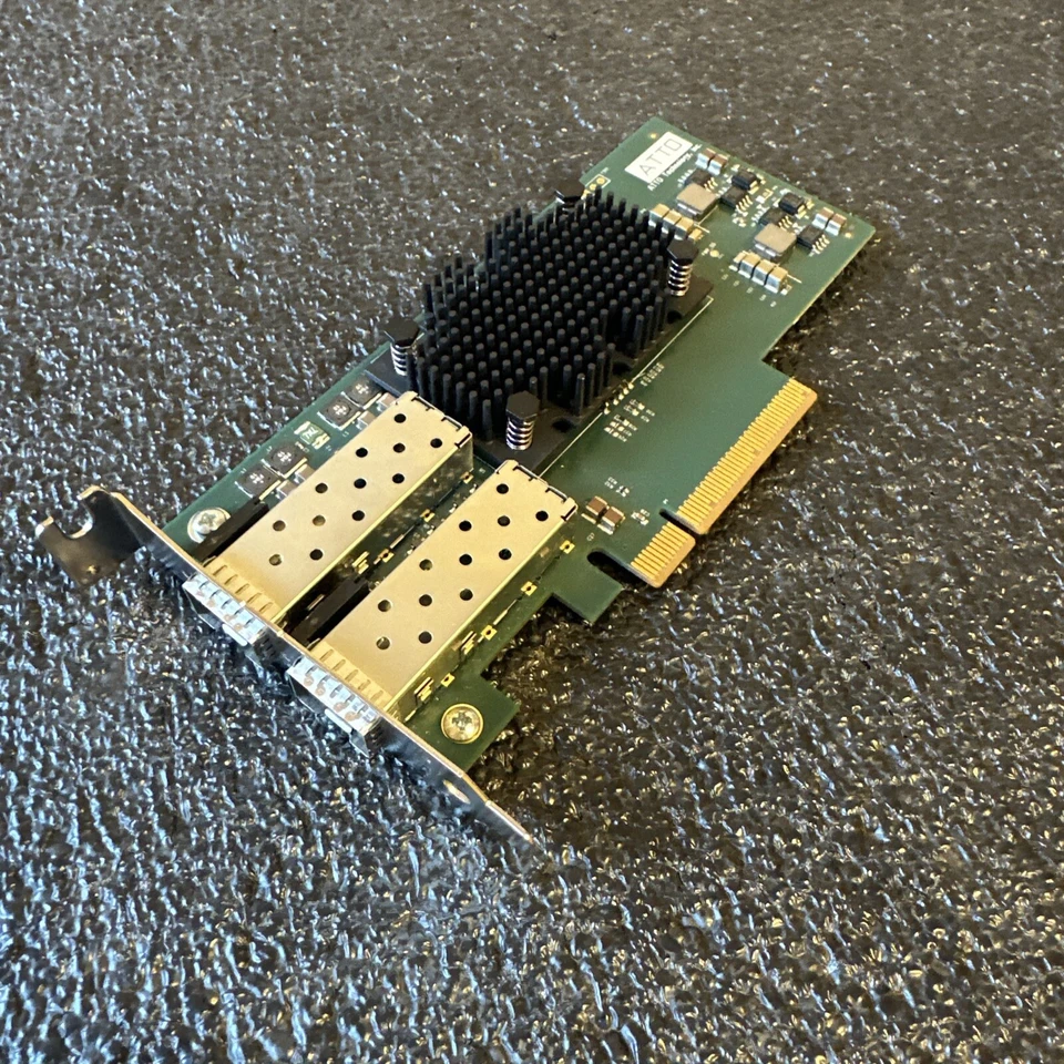 ATTO FastFrame FF-NS12 2-Port LC SFP+ 10GbE PCIe2.0 Network Adapter Low Profile - Image 1 of 4