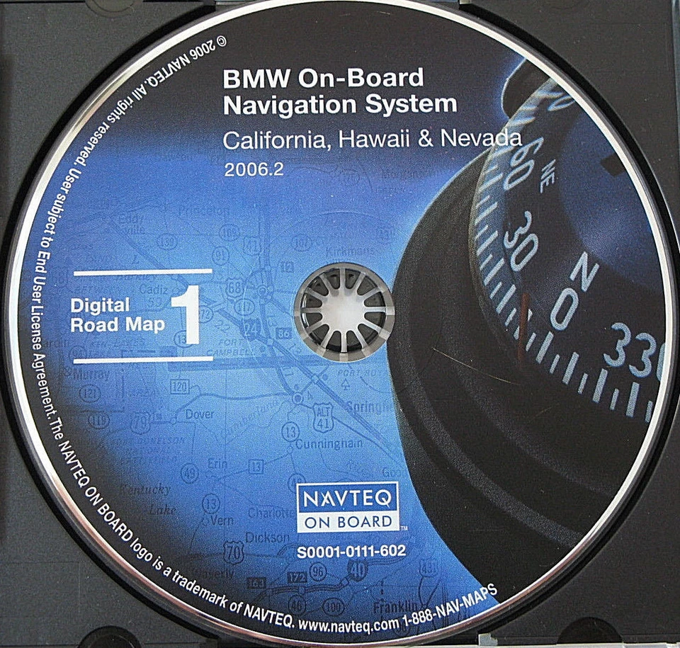 BMW X5 M3 M5 Z3 Z8 E39 E46 E53 2000 01 2002 DISCO DE NAVEGACIÓN CD HI NV CALIFORNIA  Foto 1 de 1