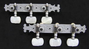 1/17 Konzertgitarre Getriebe Stimmgerät Maschinenkopf, matt versilbert 200SS-P1W - Bild 1 von 5