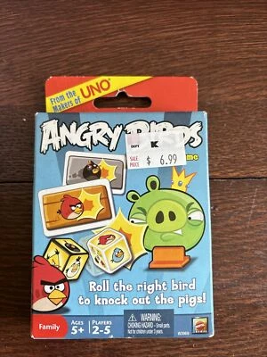 Angry Birds Card Game Mattel 2-5 Players New Sealed - Image 1 of 4