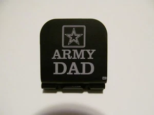 Army Dad Grabado Láser Aluminio Sombrero Clip Brim-it - Imagen 1 de 9
