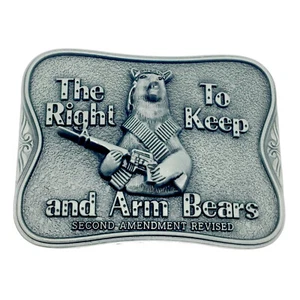 Bears Cinturón Hebilla Animal Vaquero Occidental Nativo Americano Motociclistas (BER-02) - Imagen 1 de 2