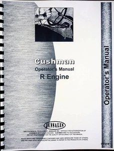 Cushman R Cub Engine Owners Operators Manual Parts Catalog - Picture 1 of 7