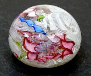 STUNNING! Vintage LATTICINO Zanfirico MURANO Art Glass SALVIATI TOSO Paperweight - Picture 1 of 5