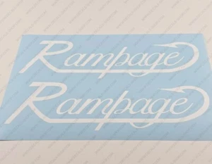 RAMPAGE BOAT LOGO DECALS STICKERS Set of 2 7" LONG - Bild 1 von 5