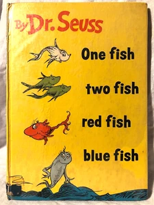 One Fish, Two Fish, Red Fish, Blue Fish by Dr Suess - 1st UK 1960 Collins - Picture 1 of 11