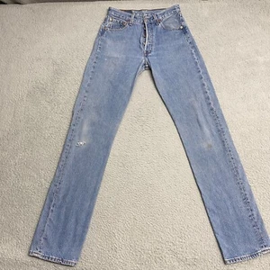 VINTAGE Levis 501xx Jeans Mens (Fits 27x36 (Tag 29x36) USA Made Medium Wash 90s - Picture 1 of 16