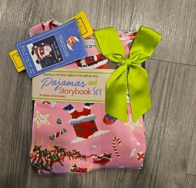 Novo com etiquetas Livros para Cama Livro de Menina Pijama Combinando 2T A Noite Antes do Natal - Imagem 1 de 4
