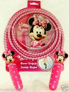 CUERDA DE SALTO DISNEY MINNIE MOUSE BOW-TIQUE NIÑOS, CUERDA DE SALTO TRICOLOR DE 84", 6+, NUEVA - Imagen 1 de 5